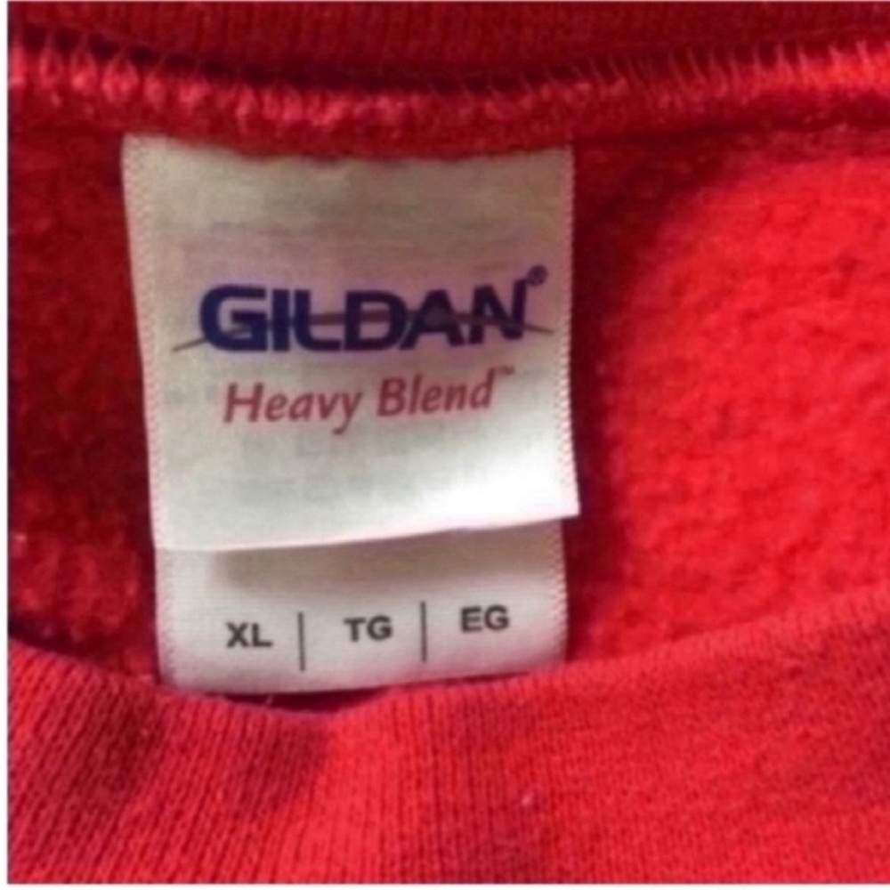 Fun Red Graphic Sweatshirt - Picture 3 of 3
